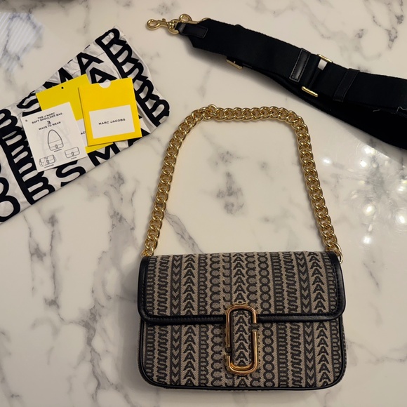 Marc Jacobs Monogram J Marc Shoulder Medium bag, with two straps - Picture 1 of 12